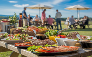 table-jardin-plats-barbecue-en-plein-air