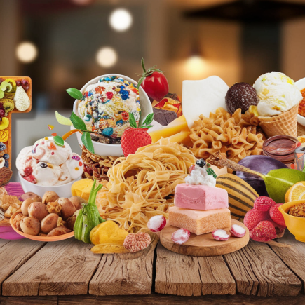 collage-aliments-varies-table-rustique