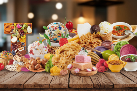 collage-aliments-varies-table-rustique