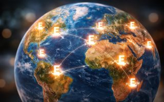 globe-terrestre-continents-marqueur-lumineux