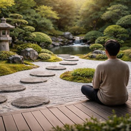 jardin-zen-galets-lanterne-ponton