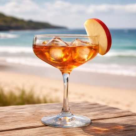 verre-cocktail-pomme-plage-vagues