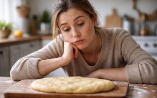 personne-regarde-brioche-cuisine-floue