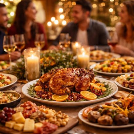 table-dressee-plats-festifs-ambiance-fete