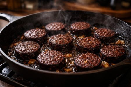 poele-fonte-boudin-noir-cuisson
