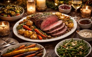 table-fete-roti-boeuf-legumes