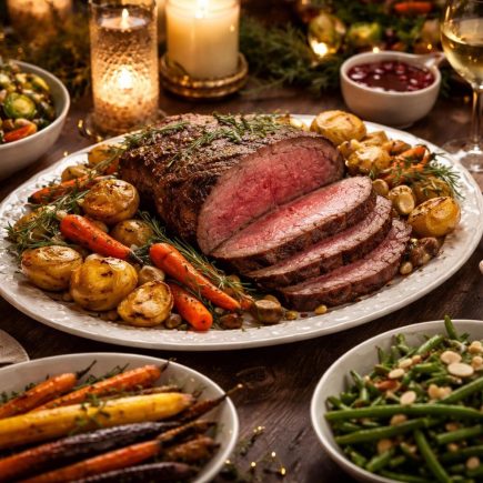 table-fete-roti-boeuf-legumes