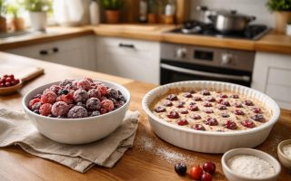 cuisine-chaleureuse-bois-fruits-clafoutis