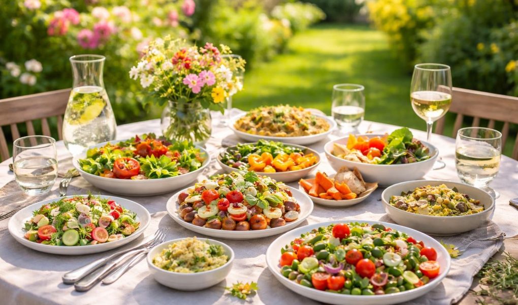 table-entrees-couleurs-jardin-ensoleille