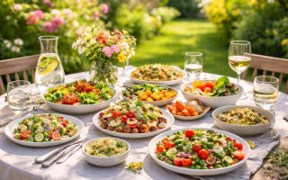 table-entrees-couleurs-jardin-ensoleille