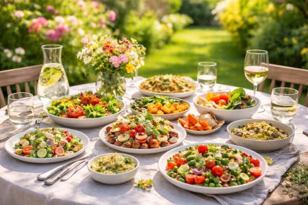 table-entrees-couleurs-jardin-ensoleille