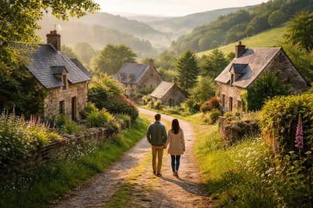 hameau-pittoresque-maisons-pierre-paysage-verdoyant