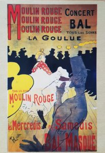 Un des tableaux les plus connus "Moulin Rouge" (cette photo se trouve sur le site de flickr)